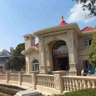 阳江 黄金麻花岗岩欧式别墅