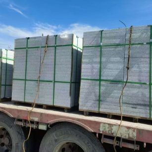 阳江 芝麻白花岗岩地铺石装车日常