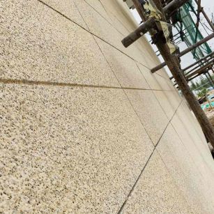 阳江 黄金麻花岗岩荔枝面外墙干挂石材效果示例