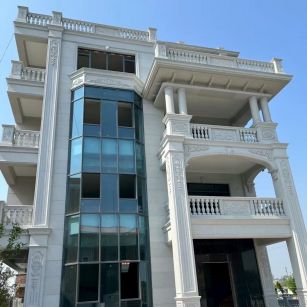 阳江 白麻花岗岩别墅外墙干挂效果展示