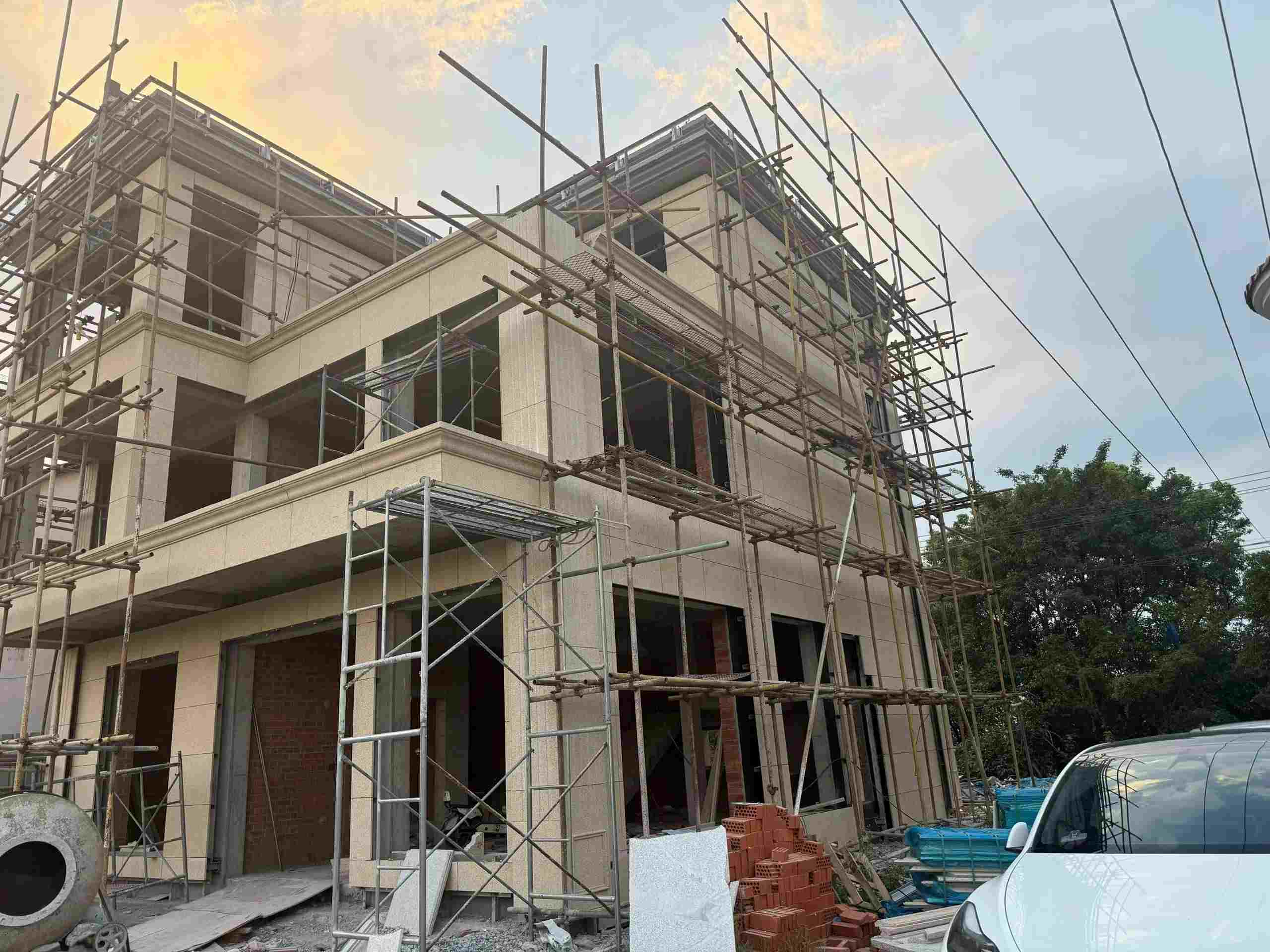 阳江 黄金麻荔枝面花岗岩外墙干挂