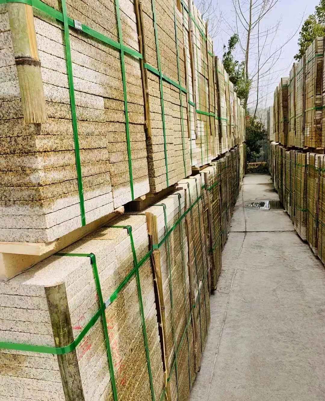 阳江 黄金麻花岗岩荔枝面地铺石