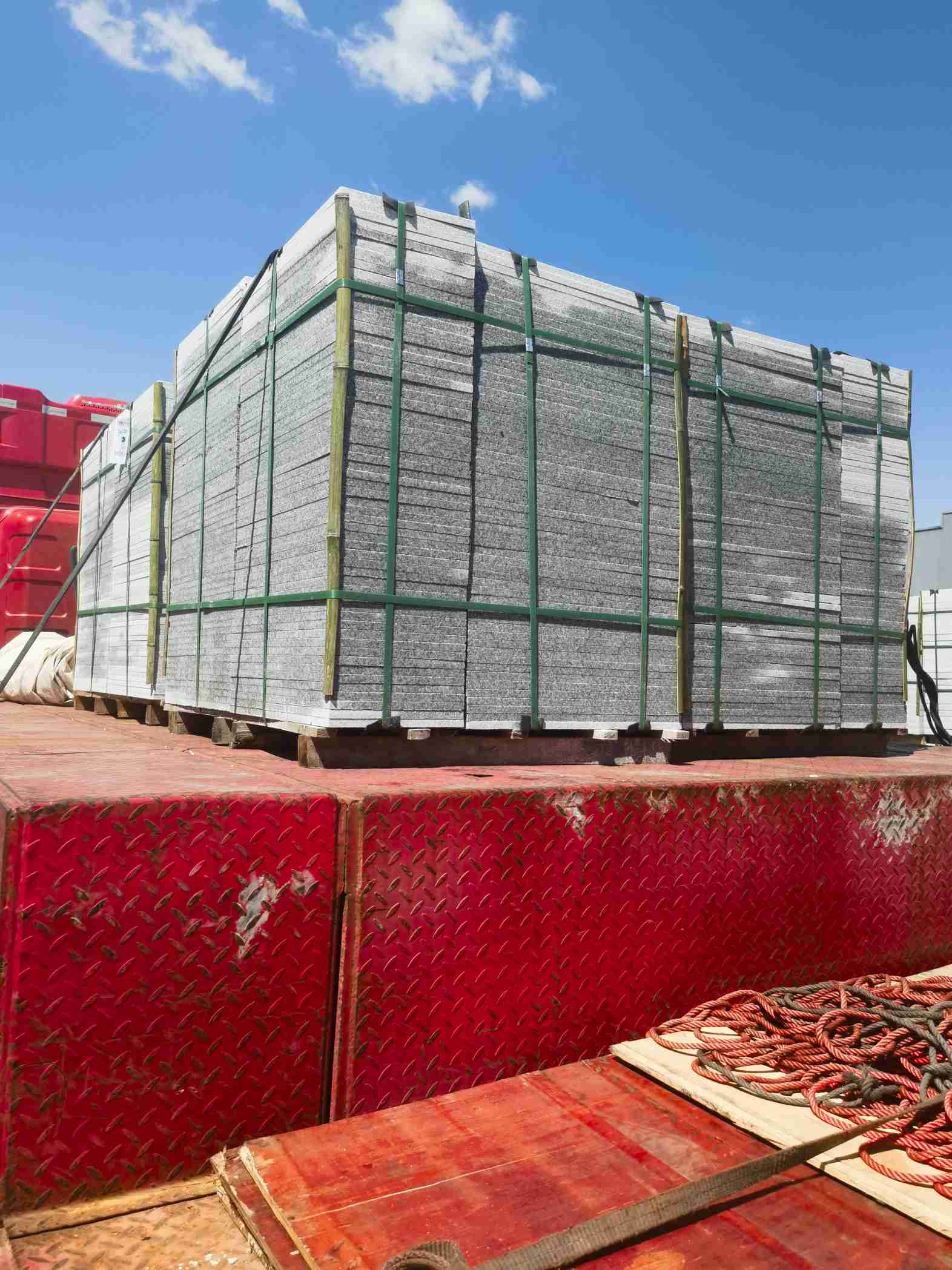 阳江 芝麻白火烧规格板地铺石300*600/600*600