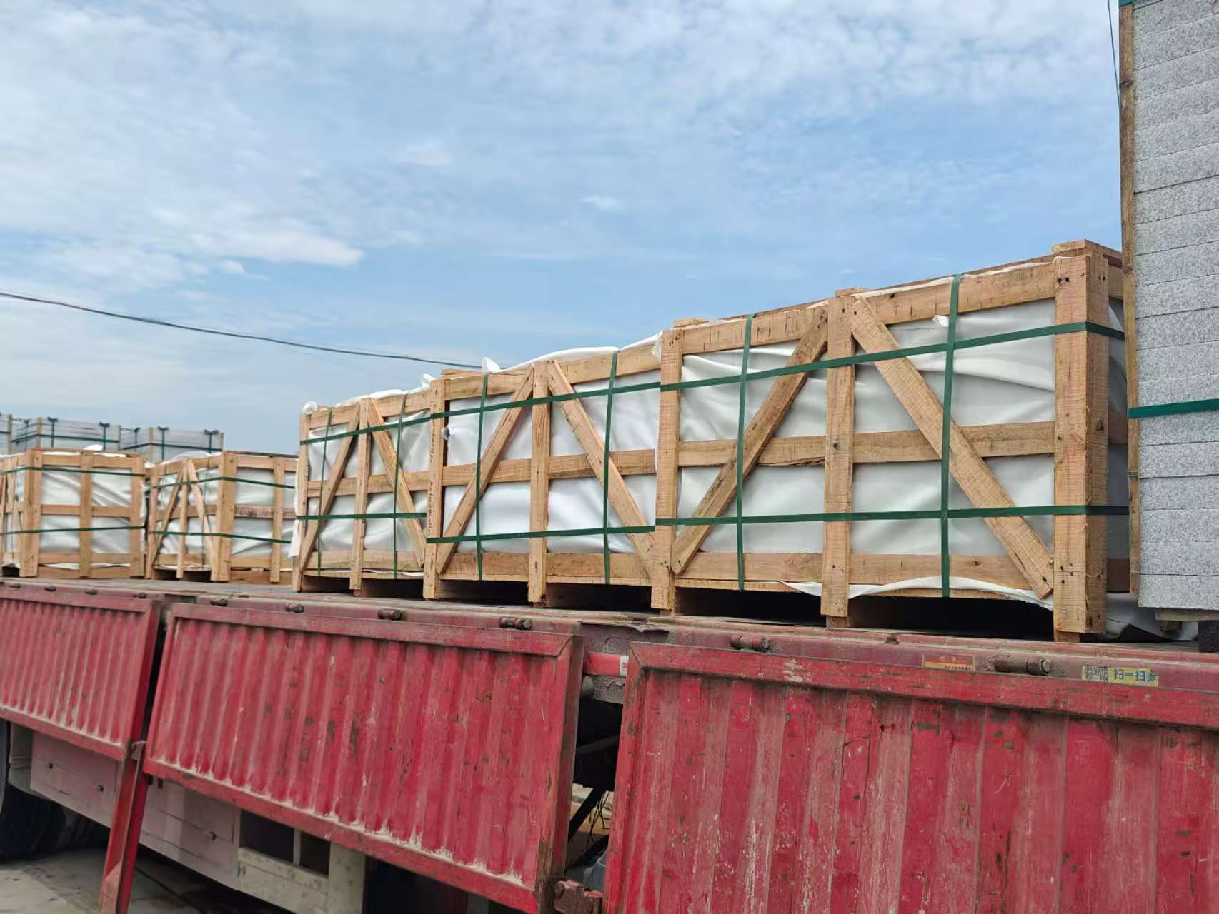 阳江 芝麻白花岗岩地铺石出口专车-泰国游