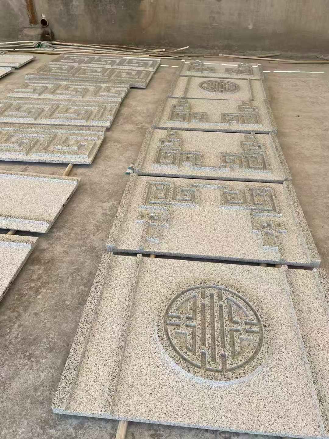 阳江 白麻花岗岩外墙立面雕刻板